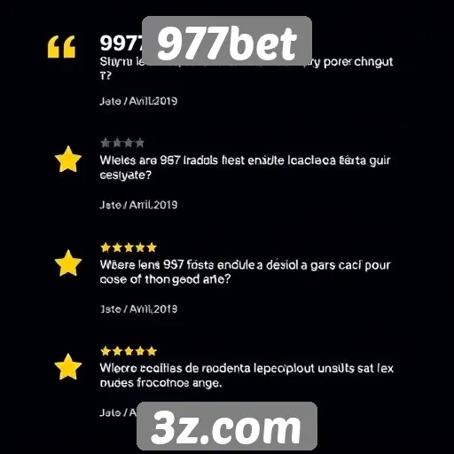 Avaliações de usuários sobre a plataforma 977bet